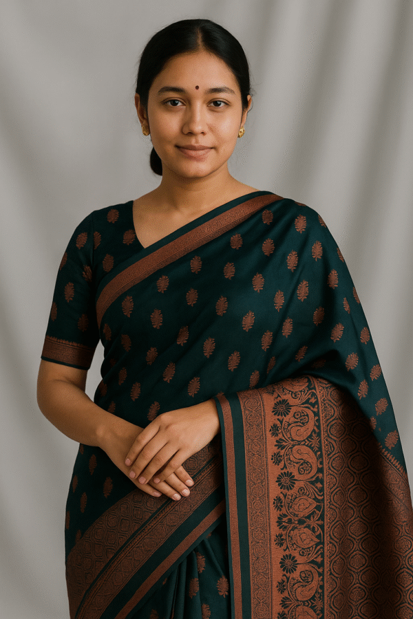 প্রিমিয়াম কাতান শাড়ি সবুজ - Premium katan Saree Green