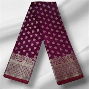 প্রিমিয়াম কাতান শাড়ি মেরুন - Premium Katan Saree Merun Colour