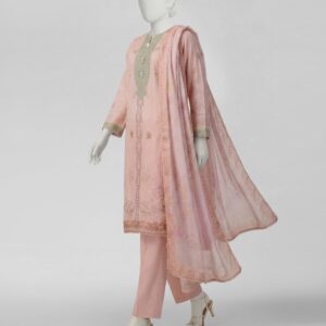 PINK LAWN 3PC STITCHED | JLS-S-26-662/S FLORAL BOUQUET-02