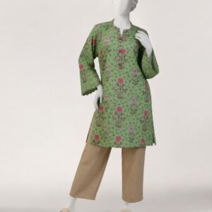 GREEN LAWN KURTI | JSS-S-26-671 FB/BLOCK-3-671