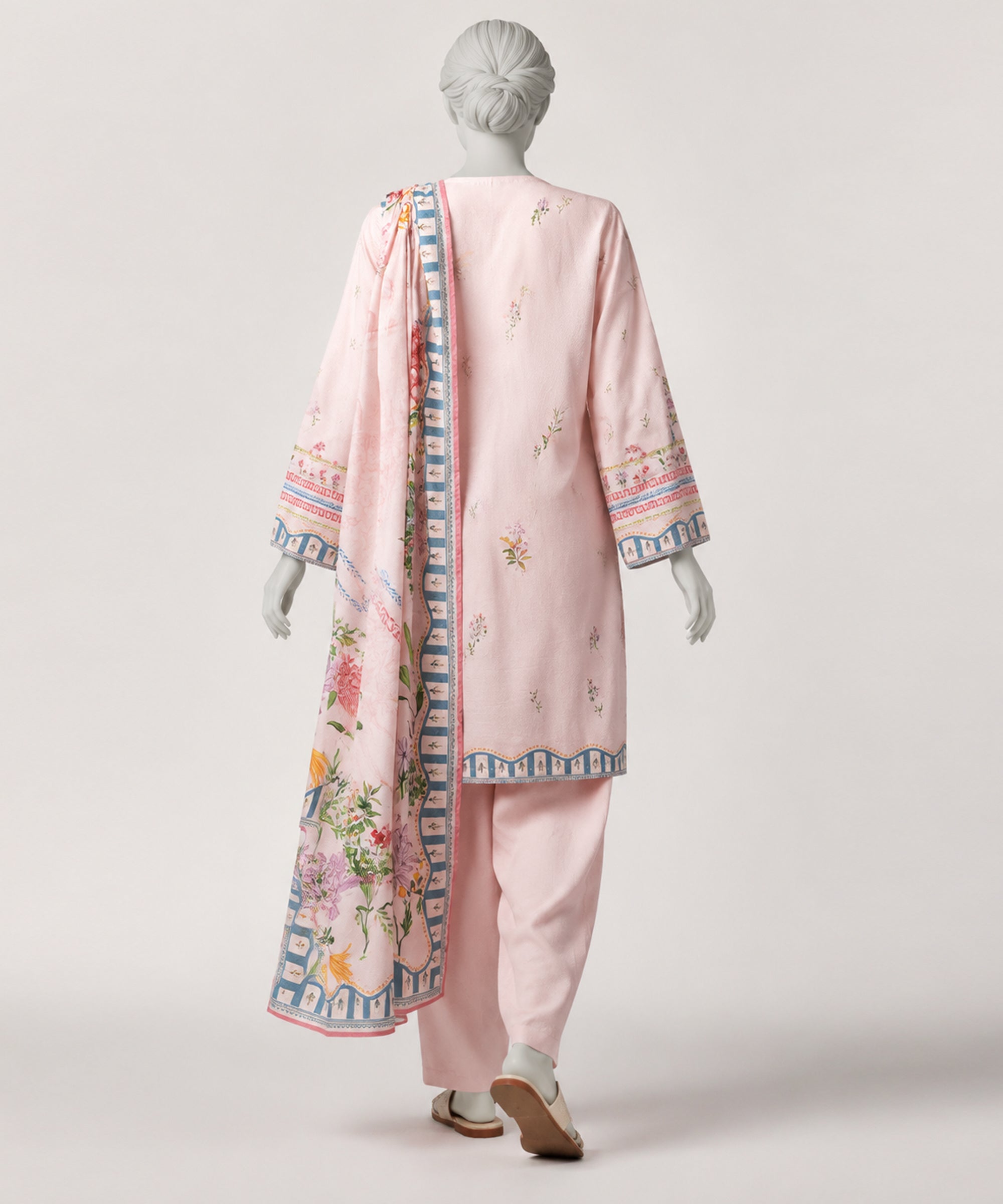 PINK DOBBY 3PC STITCHED | JLS-S-26-673/S SPRIGLE MUSE-01 - Image 2