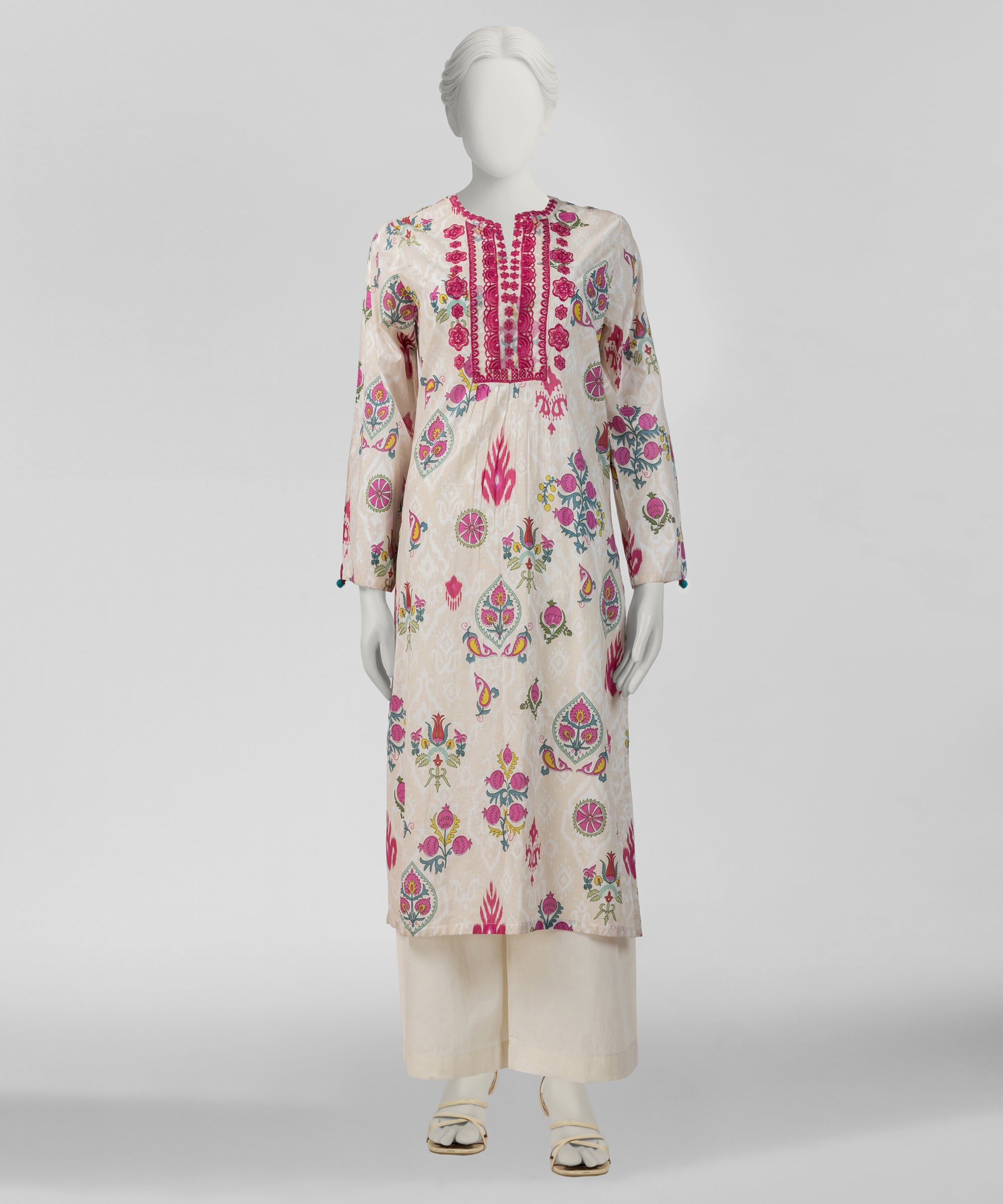 MULTICOLOR LAWN KURTI | JSS-S-26-679 FB/BLOCK-04-679