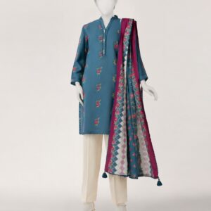 BLUE DOBBY 2PC STITCHED | JDS-S-26-1335/S GEOMATRY POLISH-01