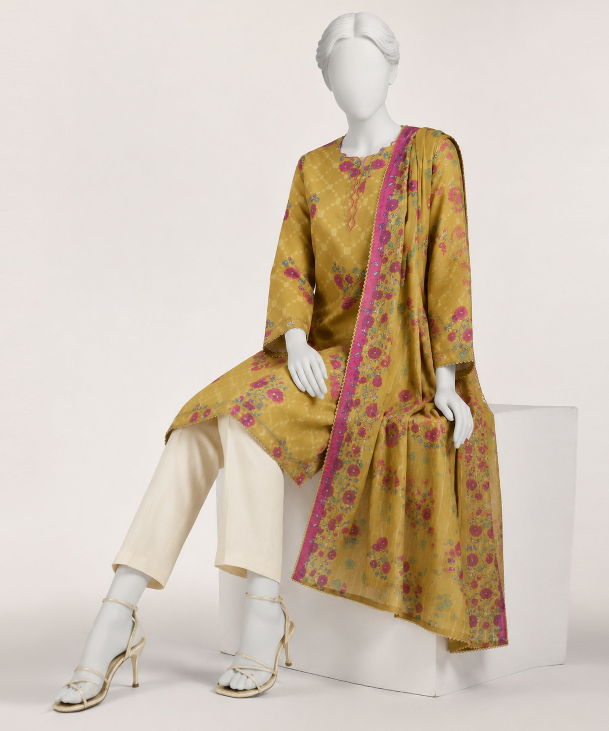 YELLOW DOBBY 2PC STITCHED | JDS-S-26-1336/S GEOMATRY POLISH-02 - Image 2