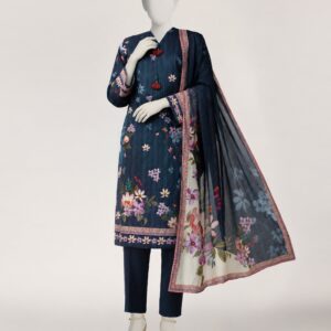 DARK BLUE LAWN 3PC STITCHED | JLS-S-26-640/S GARDEN-4