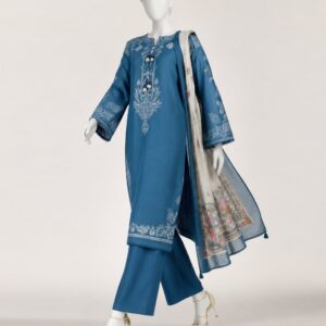 BLUE LAWN 3PC STITCHED | JLS-S-26-658/S ENCHANT-02